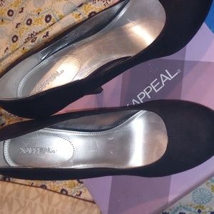 XAppeal Black Suede high heels